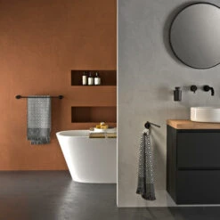 Tiger Handdoekhouder Urban 2-Armig Zwart -Badkamer Winkel 123 1017