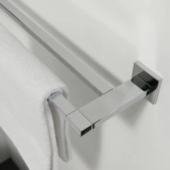 Tiger Dubbel Handdoekrek Items Chroom -Badkamer Winkel 123 1030