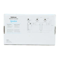 Atlantic Thermostatische Badkraan Landon Chroom -Badkamer Winkel 123 109
