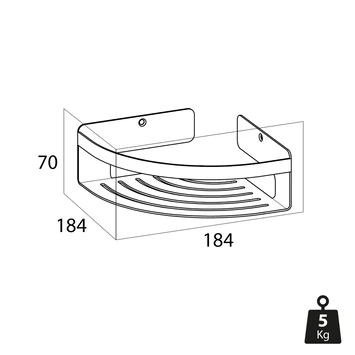 Tiger Caddy Hoekkorf Klein RVS 11 Tiger Caddy Hoekkorf Klein RVS - Afbeelding 9