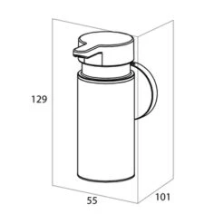 Tiger Zeepdispenser Noon Medium Zwart 19 Tiger Zeepdispenser Noon Medium Zwart -Badkamer Winkel 123 1200