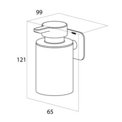 Tiger Zeepdispenser Colar Hangend Chroom -Badkamer Winkel 123 1211