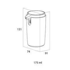 Tiger Zeepdispenser Carv Vrijstaand 175 Ml Zwart -Badkamer Winkel 123 1301