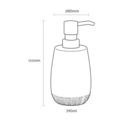 Sealskin Zeepdispenser Braid Zand 14 Sealskin Zeepdispenser Braid Zand -Badkamer Winkel 123 1321