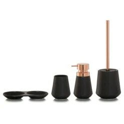 Sealskin Zeepdispenser Conical Porcelein Zwart -Badkamer Winkel 123 1349