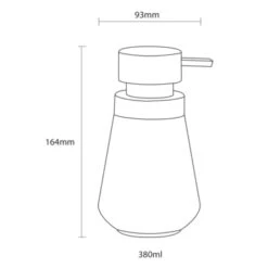 Sealskin Zeepdispenser Conical Porcelein Zwart -Badkamer Winkel 123 1353