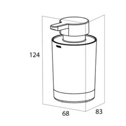 Tiger Tune Vrijstaande Zeepdispenser Geborsteld Messing/mat Zwart -Badkamer Winkel 123 1390