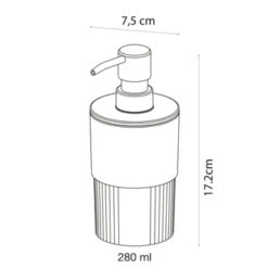 Sealskin Zeepdispenser Brave Staand Donkerroze 23 Sealskin Zeepdispenser Brave Staand Donkerroze -Badkamer Winkel 123 1400