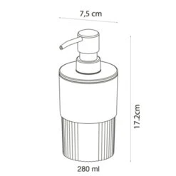 Sealskin Zeepdispenser Brave Staand Donkerroze 24 Sealskin Zeepdispenser Brave Staand Donkerroze -Badkamer Winkel 123 1401