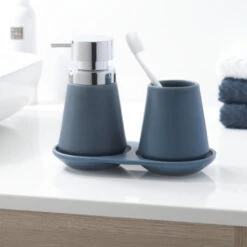 Sealskin Zeepbakje Conical Porselein Blauw -Badkamer Winkel 123 1410