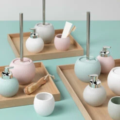 Sealskin Zeepdispenser Convex Lichtgrijs -Badkamer Winkel 123 1444