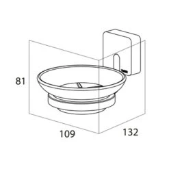 Tiger Zeepbakje Impuls Hangend RVS 9 Tiger Zeepbakje Impuls Hangend RVS -Badkamer Winkel 123 1448