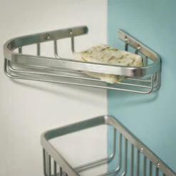 Tiger Zeepbakje Exquisit Voor Hoek Hangend RVS -Badkamer Winkel 123 1486