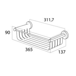 Tiger Wandkorf Boston RVS -Badkamer Winkel 123 1496