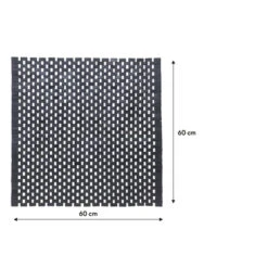 Sealskin Badmat Woodblock 60x60cm Zwart -Badkamer Winkel 123 1523