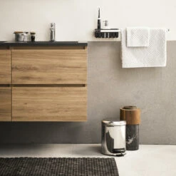 Sealskin Badmat Woodblock 52x90cm Zwart 10 Sealskin Badmat Woodblock 52x90cm Zwart -Badkamer Winkel 123 1553