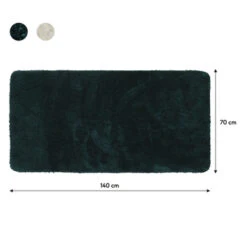 Sealskin Badmat Angora 70x140cm Donkergroen -Badkamer Winkel 123 1588