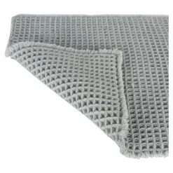 Differnz Badmat Wafel Grijs 50x80 Cm -Badkamer Winkel 123 1601
