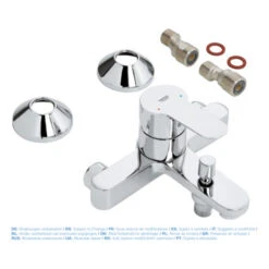 Grohe Badkraan Start Edge Chroom 15 Cm 9 Grohe Badkraan Start Edge Chroom 15 Cm -Badkamer Winkel 123 165
