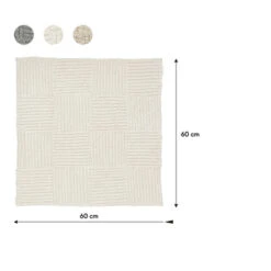 Sealskin Badmat Reverse 60x60cm Ivoor 12 Sealskin Badmat Reverse 60x60cm Ivoor -Badkamer Winkel 123 1692