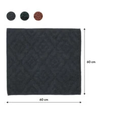 Sealskin Badmat Aztec 60x60cm Donkergrijs -Badkamer Winkel 123 1725