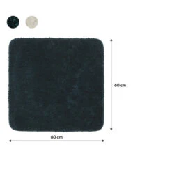 Sealskin Badmat Angora 60x60cm Donkergroen 12 Sealskin Badmat Angora 60x60cm Donkergroen -Badkamer Winkel 123 1741