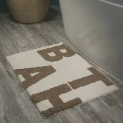 Sealskin Badmat Littera Ivoor 90x60 Cm -Badkamer Winkel 123 1745