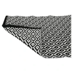 Differnz Badmat Wales Zwart Wit 50x80 Cm -Badkamer Winkel 123 1754