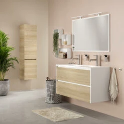 Tiger S-Line Frame Spiegel 120x70 Cm Mat Wit -Badkamer Winkel 123 1854