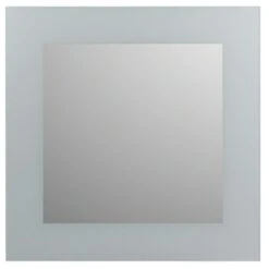 Plieger Spiegel Zandstraalkader Zilver 60x60 Cm