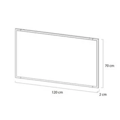 Tiger S-line Frame Spiegel 120x70 Cm Mat Zwart -Badkamer Winkel 123 1908