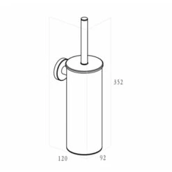 Marho Toiletborstelhouder Luxor Geborsteld Rvs 9 Marho Toiletborstelhouder Luxor Geborsteld Rvs -Badkamer Winkel 123 1965