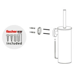 Marho Toiletborstelhouder Luxor Geborsteld Rvs 11 Marho Toiletborstelhouder Luxor Geborsteld Rvs -Badkamer Winkel 123 1967