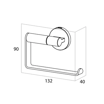 Tiger Toiletrolhouder Noon Zonder Klep Zwart 7 Tiger Toiletrolhouder Noon Zonder Klep Zwart - Afbeelding 5