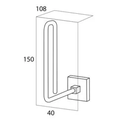 Tiger Reserverolhouder Melbourne Hangend RVS -Badkamer Winkel 123 2082