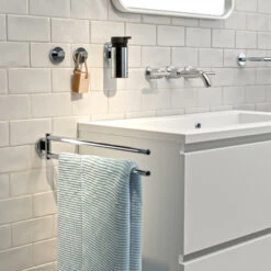 Tiger Noon Zelfklevende Grote Haak Chroom -Badkamer Winkel 123 2091