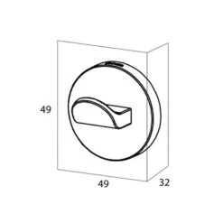 Tiger Noon Zelfklevende Grote Haak Chroom -Badkamer Winkel 123 2094