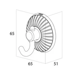 Tiger Haak Ivy Chroom Met Wit 12 Tiger Haak Ivy Chroom Met Wit -Badkamer Winkel 123 2100