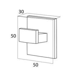 Tiger Haak Items Groot Chroom -Badkamer Winkel 123 2106