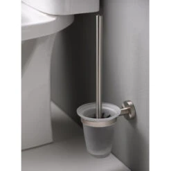 Haceka Toiletborstelhouder Kosmos Tec Hangend RVS Met Matglazen Pot -Badkamer Winkel 123 2119