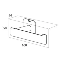 Tiger Toiletrolhouder Colar L Chroom -Badkamer Winkel 123 2128