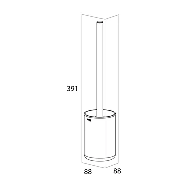 Tiger Toiletborstelhouder Cooper Vrijstaand 8 Tiger Toiletborstelhouder Cooper Vrijstaand - Afbeelding 6