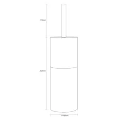 Sealskin Toiletborstelhouder Doppio Ecru -Badkamer Winkel 123 2180