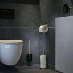 Tiger Tune Toiletrolhouder Messing/zwart -Badkamer Winkel 123 2235