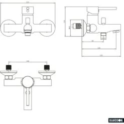 Handson Badkraan Oscar Chroom 15 Cm -Badkamer Winkel 123 224