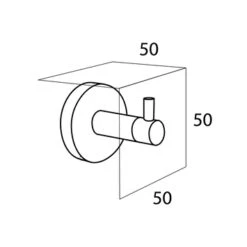 Tiger Haak Boston Groot Geborsteld RVS 8 Tiger Haak Boston Groot Geborsteld RVS -Badkamer Winkel 123 2277