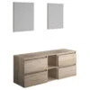 Allibert Gaya Badmeubelset 150cm Met Spiegels Eiken 2 Allibert Gaya Badmeubelset 150cm Met Spiegels Eiken -Badkamer Winkel 123 23