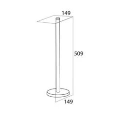 Tiger Reserverolhouder Boston RVS Losstaand 9 Tiger Reserverolhouder Boston RVS Losstaand -Badkamer Winkel 123 2323