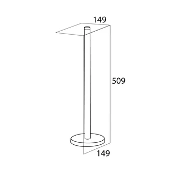 Tiger Reserverolhouder Boston RVS Losstaand 6 Tiger Reserverolhouder Boston RVS Losstaand - Afbeelding 4