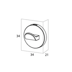 Tiger Noon Zelfklevende Kleine Haak Inox -Badkamer Winkel 123 2329